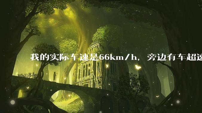 我的实际车速是66km/h，旁边有车超速，我被拍了违章，说是车速85km/h，怎么申诉?