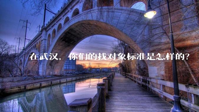 在武汉，你们的找对象标准是怎样的？