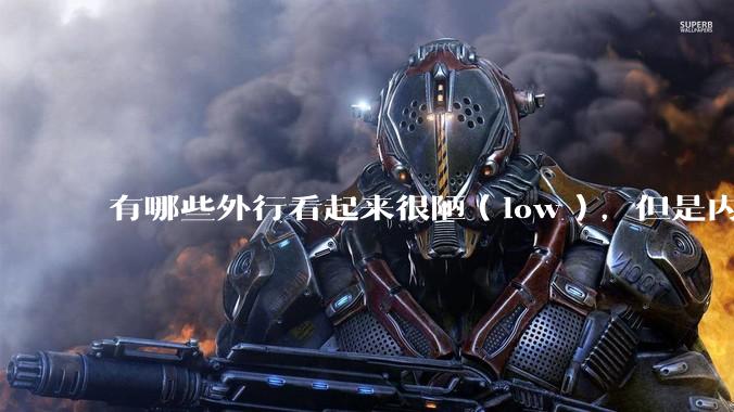 有哪些外行看起来很陋（low），但是内行人却觉得很高大上的东西？
