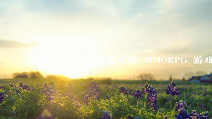 使用 Go 语言开发大型 MMORPG 游戏服务器怎么样？